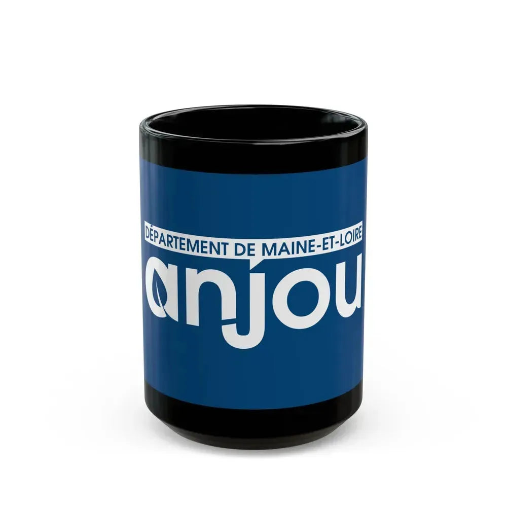 Flag of Maine et Loire France - Black Coffee Mug 15oz - Go Mug Yourself