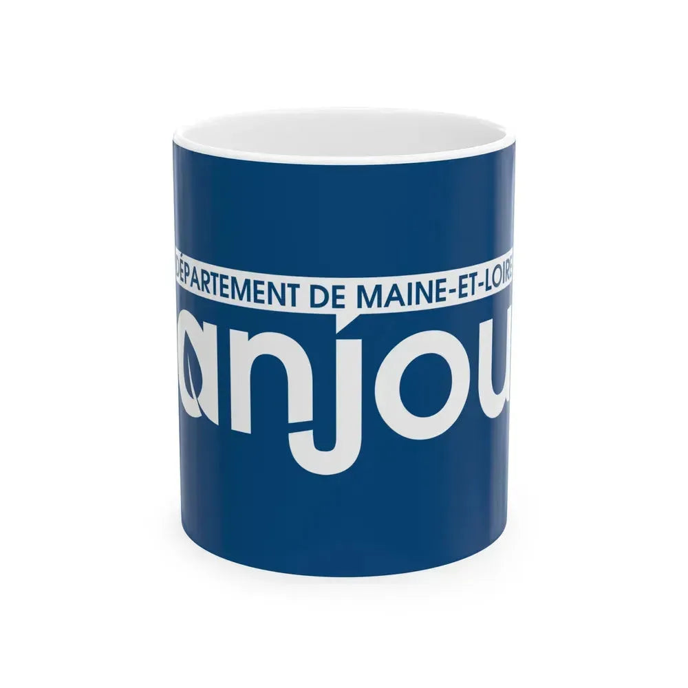 Flag of Maine et Loire France - White Coffee Mug 11oz - Go Mug Yourself