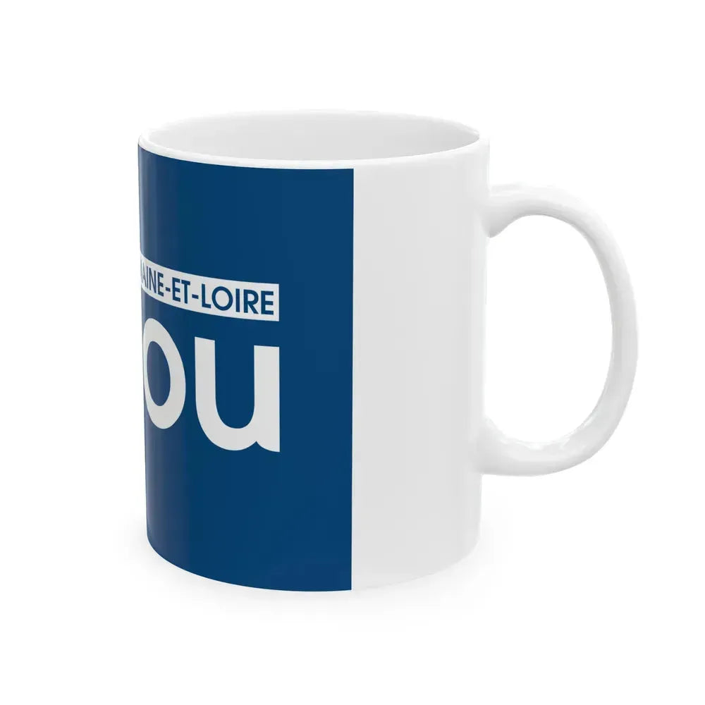 Flag of Maine et Loire France - White Coffee Mug - Go Mug Yourself