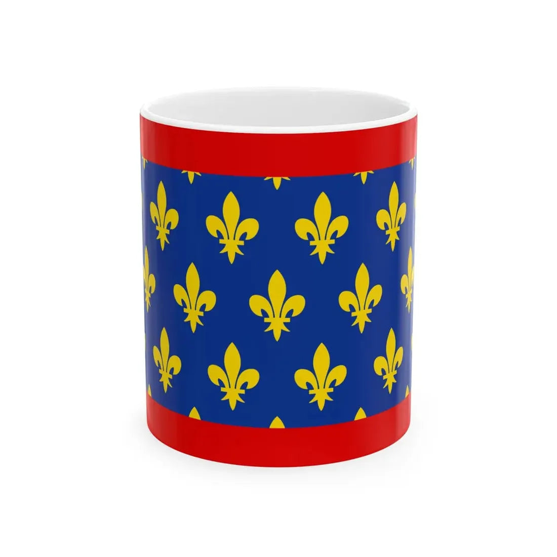 Flag of Maine France (Belgium) White Coffee Mug 11oz - Go Mug Yourself