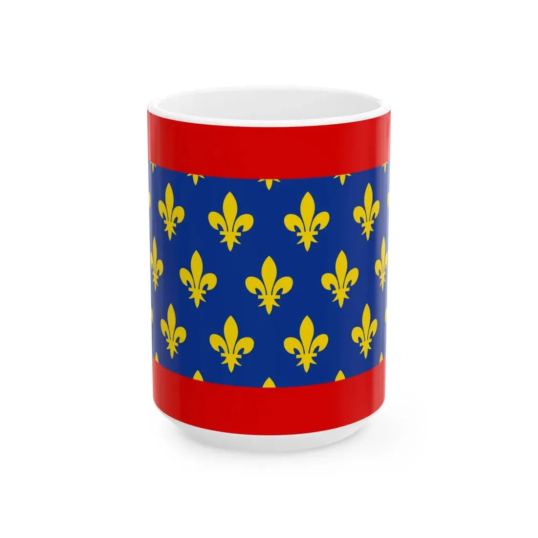 Flag of Maine France (Belgium) White Coffee Mug 15oz - Go Mug Yourself