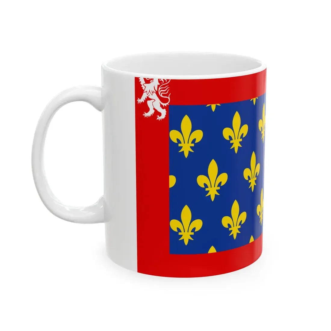 Flag of Maine France (Belgium) White Coffee Mug - Go Mug Yourself