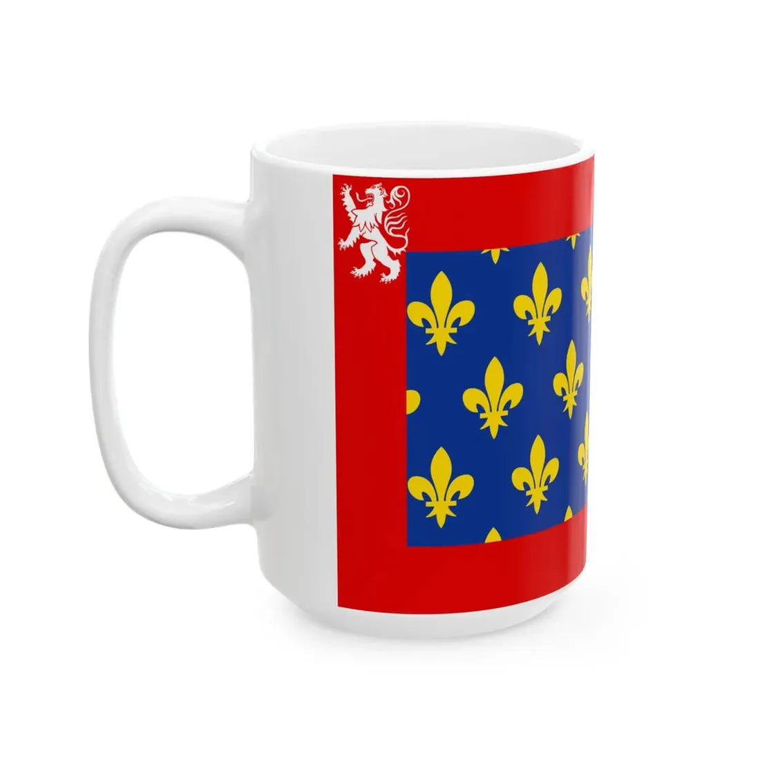 Flag of Maine France (Belgium) White Coffee Mug - Go Mug Yourself