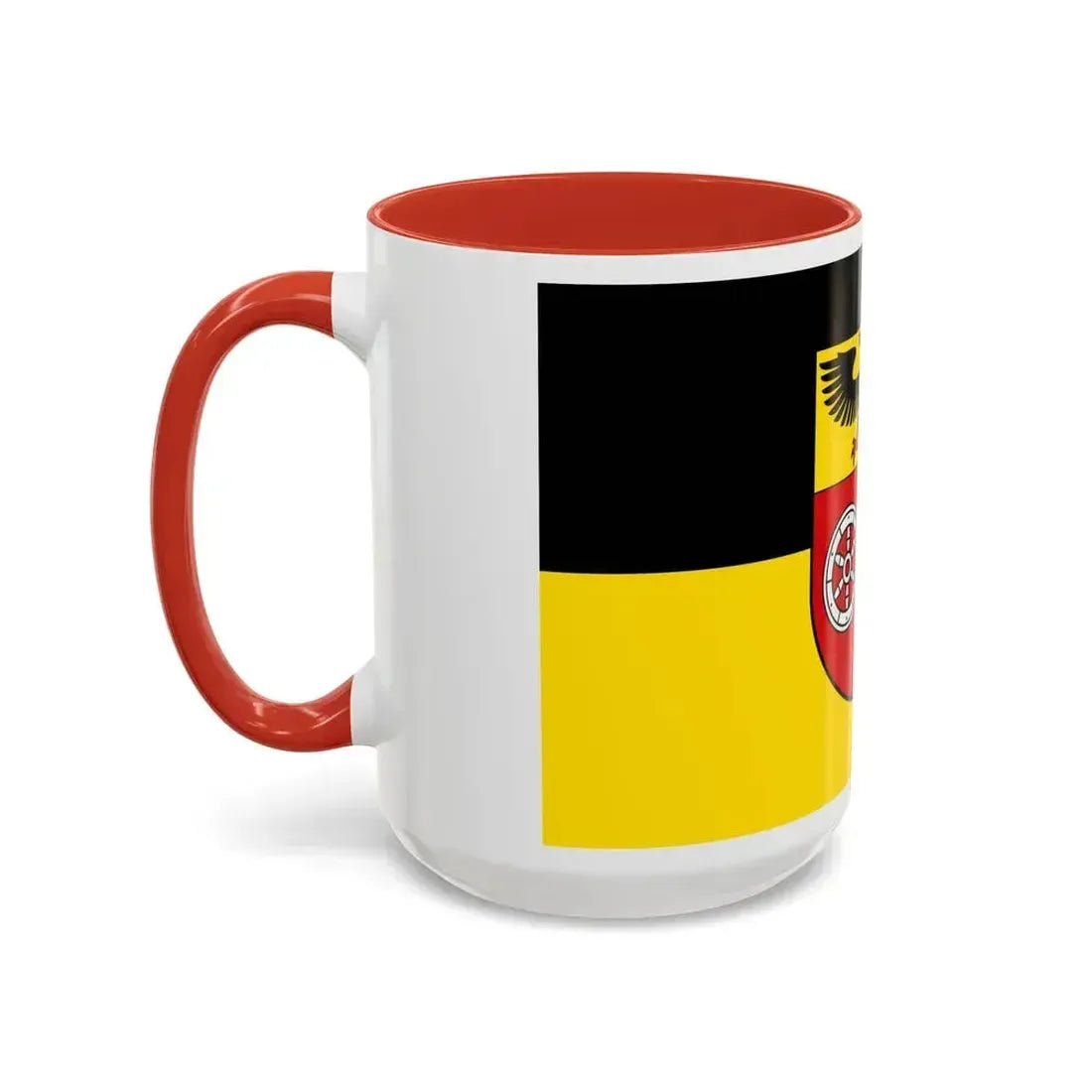 Flag of Mainz Bingen Germany - Accent Coffee Mug - Go Mug Yourself