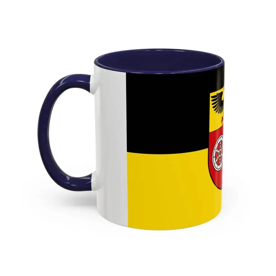 Flag of Mainz Bingen Germany - Accent Coffee Mug - Go Mug Yourself
