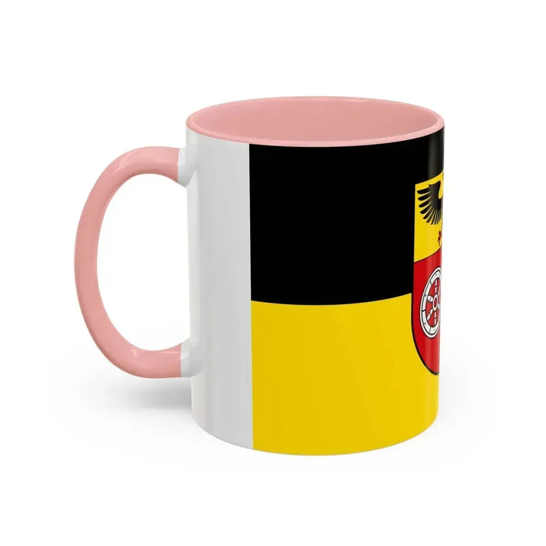 Flag of Mainz Bingen Germany - Accent Coffee Mug - Go Mug Yourself