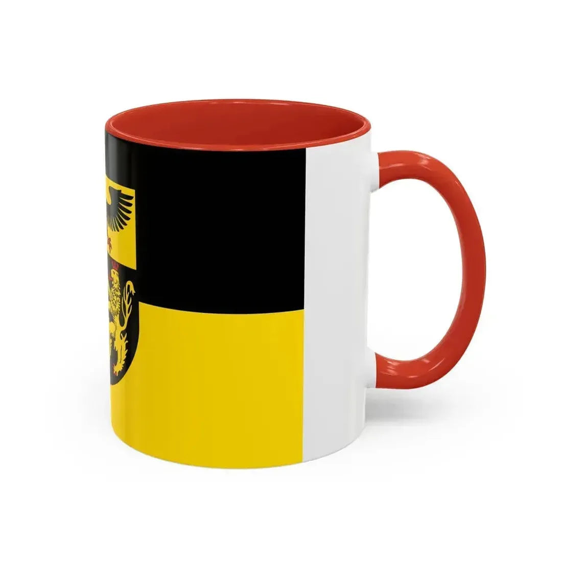 Flag of Mainz Bingen Germany - Accent Coffee Mug - Go Mug Yourself
