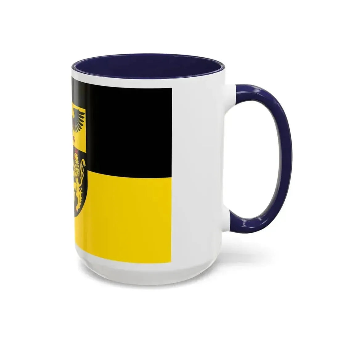 Flag of Mainz Bingen Germany - Accent Coffee Mug - Go Mug Yourself