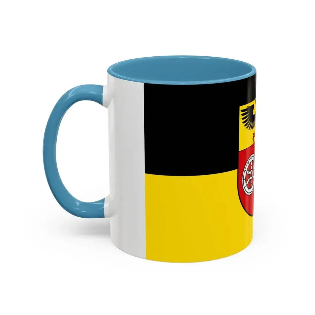 Flag of Mainz Bingen Germany - Accent Coffee Mug - Go Mug Yourself