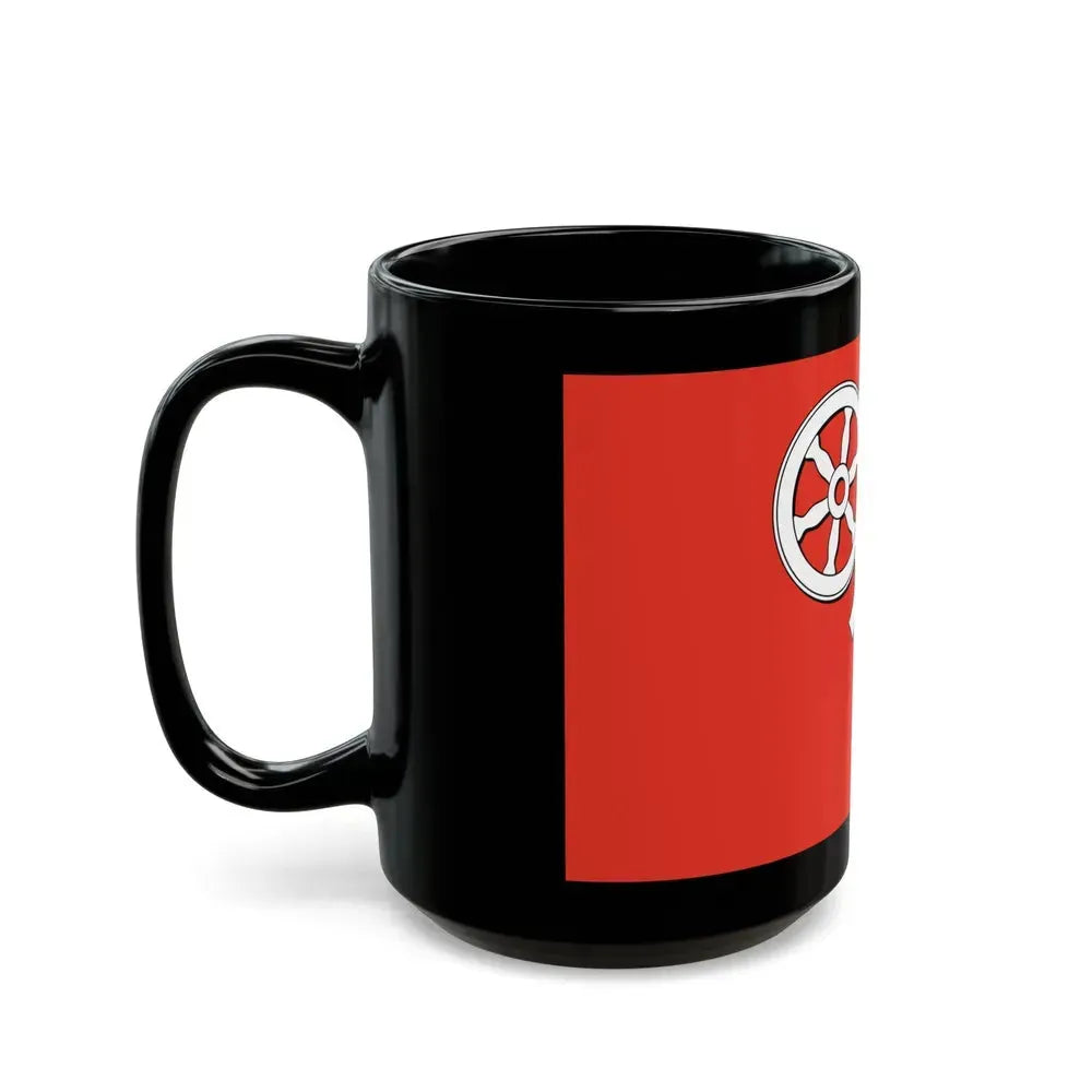 Flag of Mainz Germany - Black Coffee Mug - Go Mug Yourself