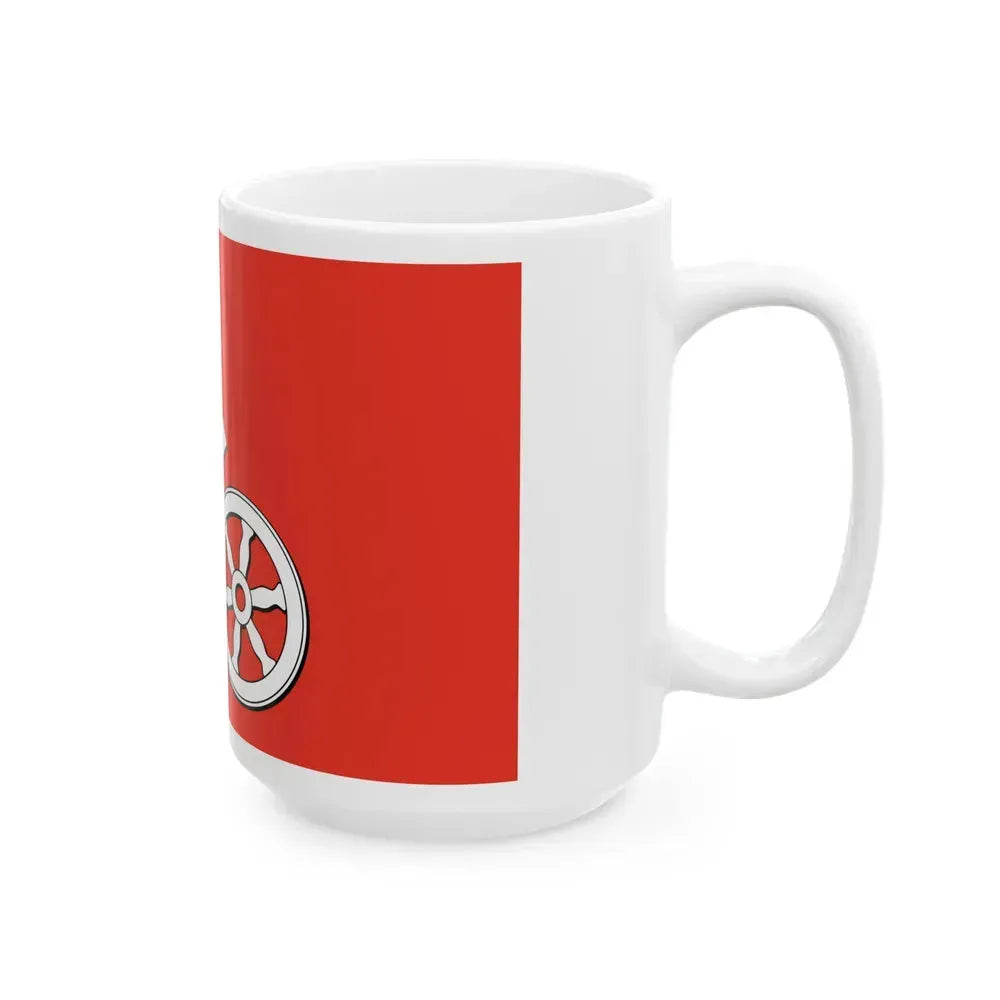 Flag of Mainz Germany - White Coffee Mug - Go Mug Yourself