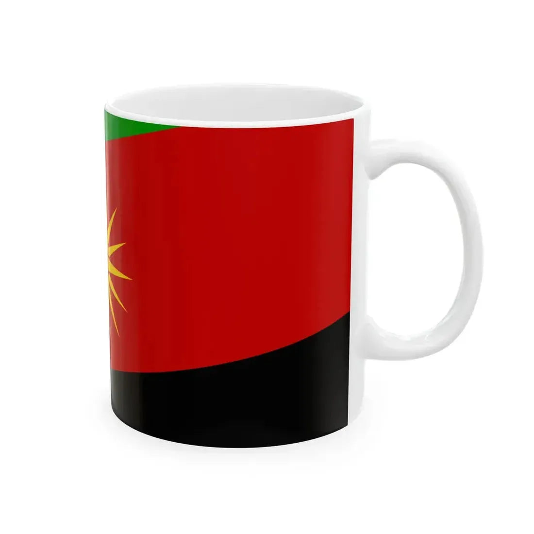 Flag of Makedonska Kamenica Municipality North Macedonia (North Macedonia) White Coffee Mug - Go Mug Yourself