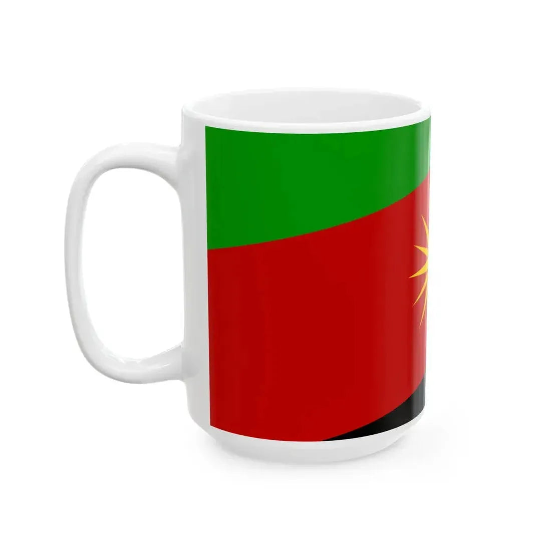 Flag of Makedonska Kamenica Municipality North Macedonia (North Macedonia) White Coffee Mug - Go Mug Yourself