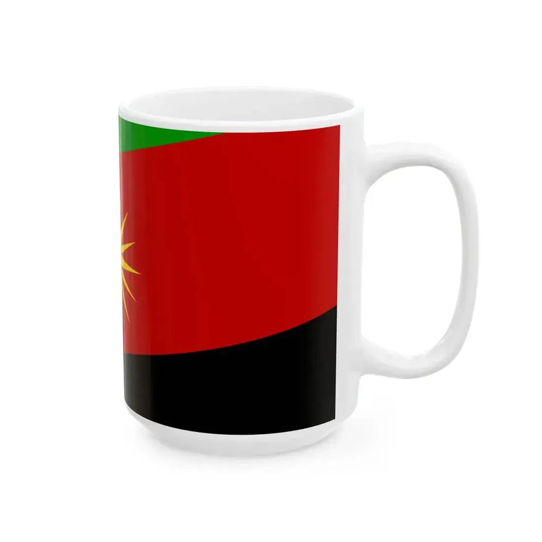 Flag of Makedonska Kamenica Municipality North Macedonia (North Macedonia) White Coffee Mug - Go Mug Yourself