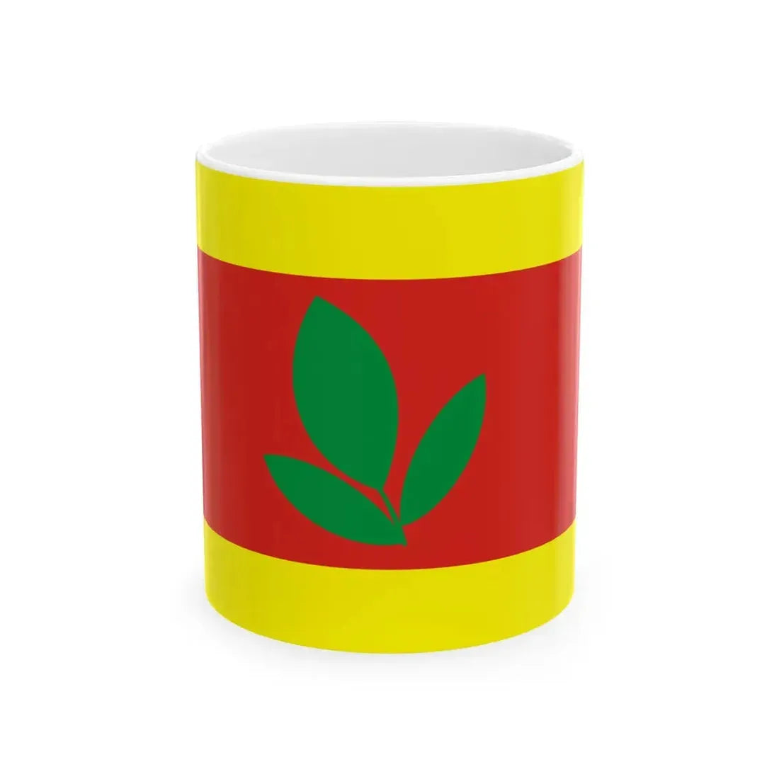 Flag of Makedonski Brod Municipality North Macedonia (North Macedonia) White Coffee Mug 11oz - Go Mug Yourself