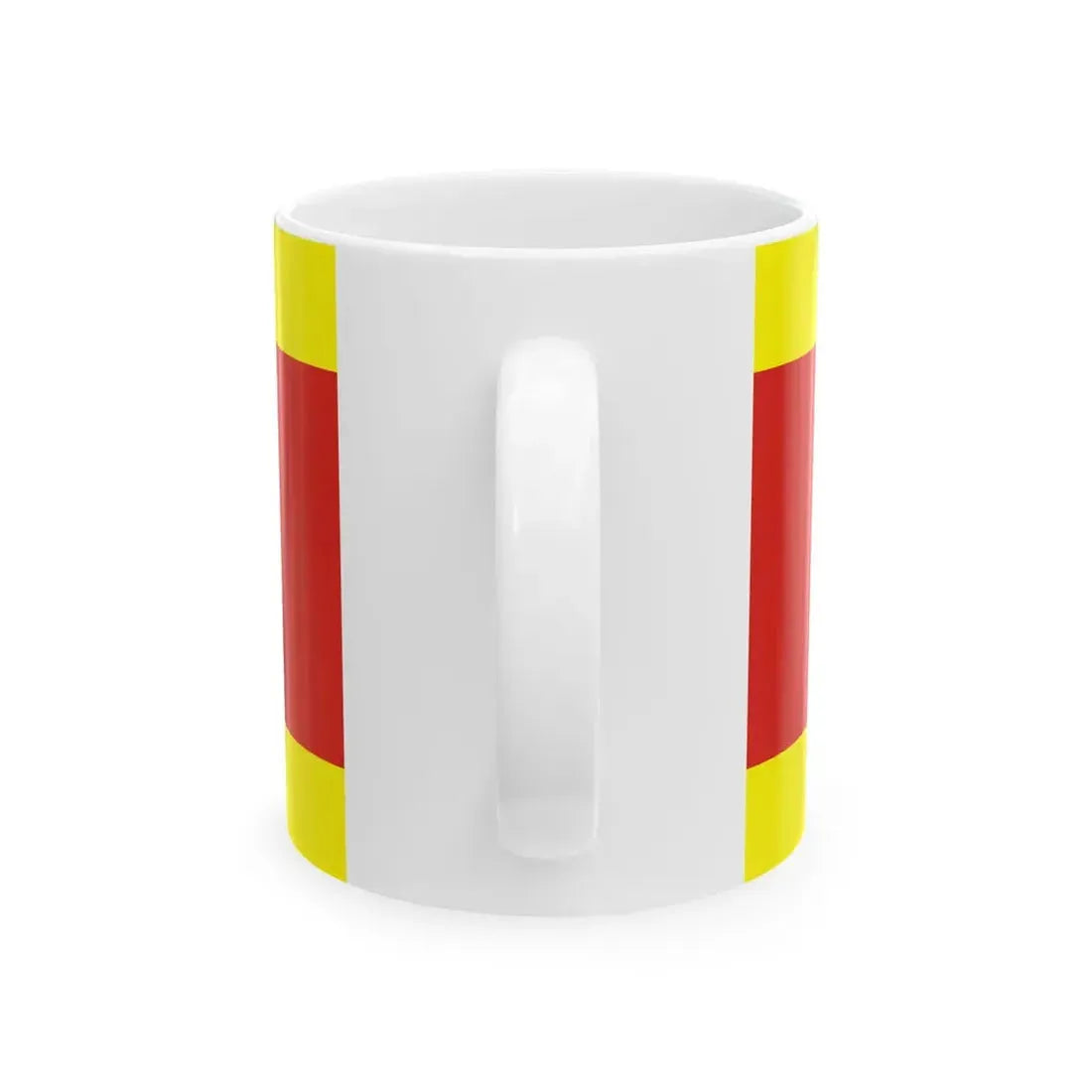 Flag of Makedonski Brod Municipality North Macedonia (North Macedonia) White Coffee Mug - Go Mug Yourself
