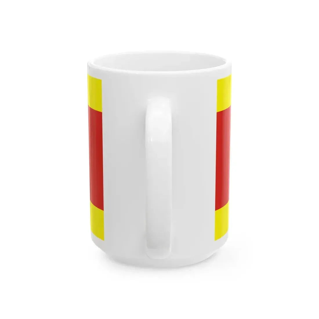 Flag of Makedonski Brod Municipality North Macedonia (North Macedonia) White Coffee Mug - Go Mug Yourself