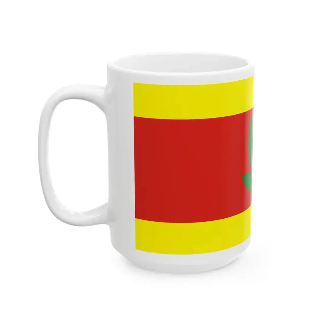 Flag of Makedonski Brod Municipality North Macedonia (North Macedonia) White Coffee Mug - Go Mug Yourself