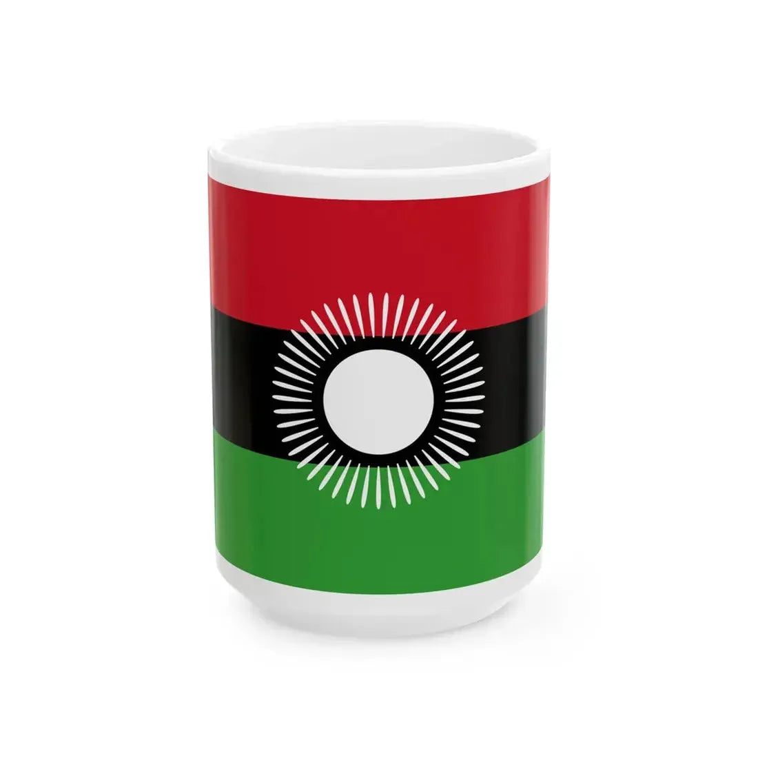 Flag of Malawi 2010-2012 (Malawi) White Coffee Mug 15oz - Go Mug Yourself