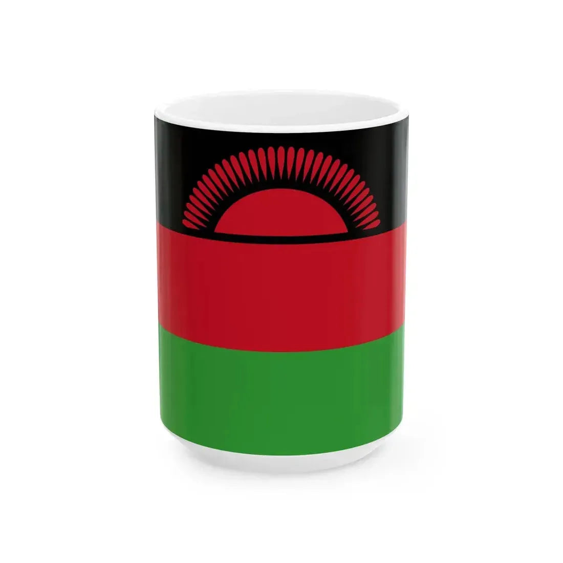 Flag of Malawi (Malawi) White Coffee Mug 15oz - Go Mug Yourself