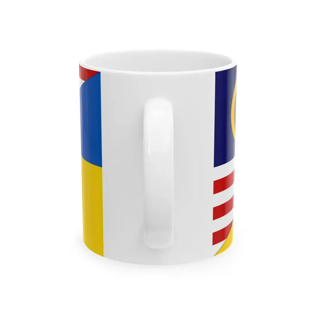 Flag of Malaysia and Ukraine (Malaysia) White Coffee Mug - Go Mug Yourself