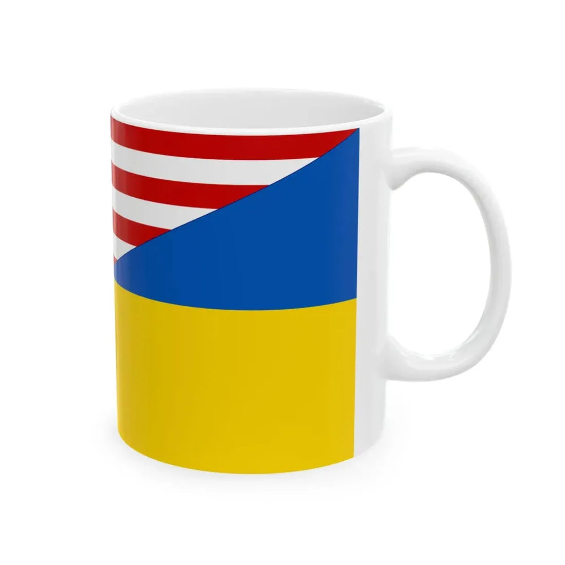Flag of Malaysia and Ukraine (Malaysia) White Coffee Mug - Go Mug Yourself