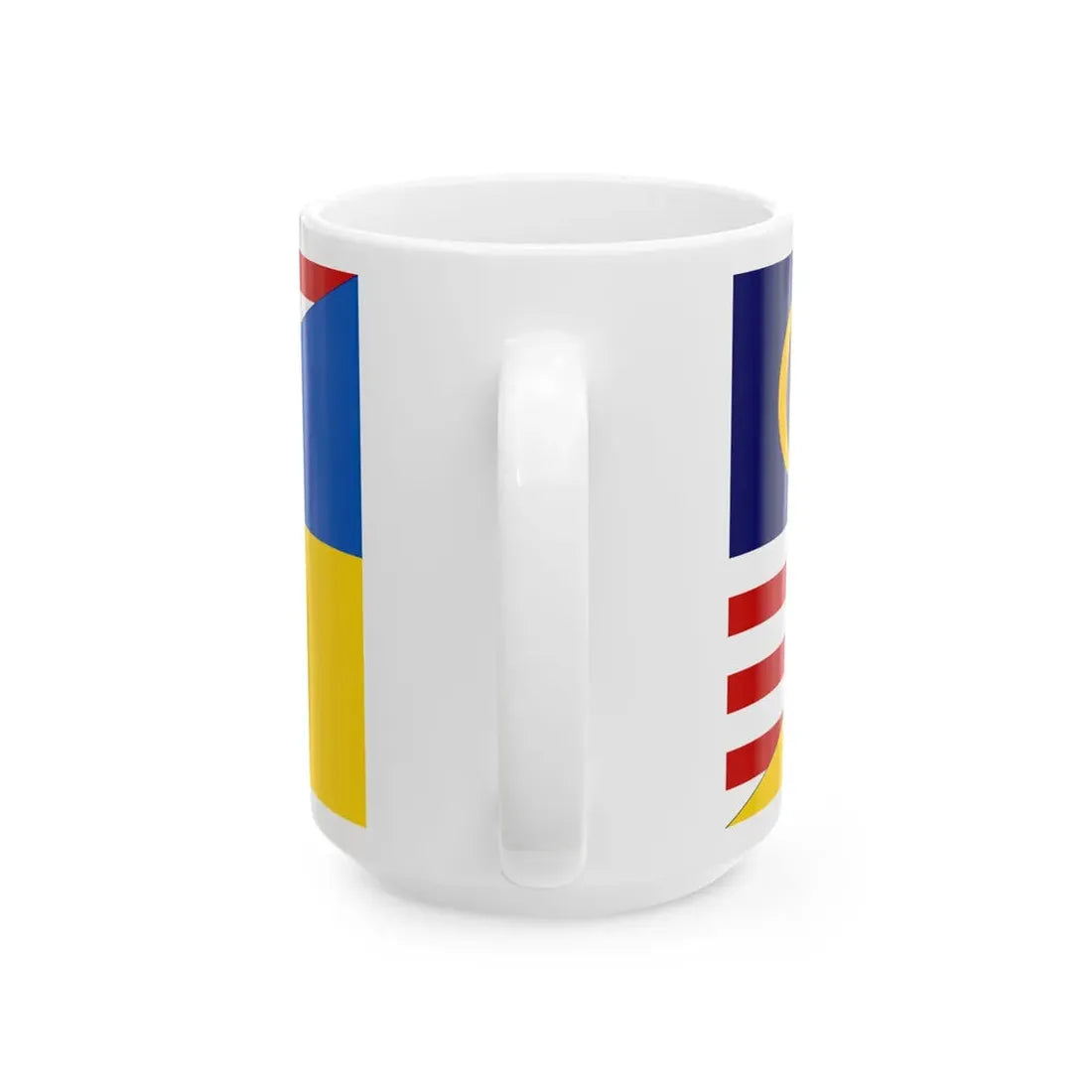 Flag of Malaysia and Ukraine (Malaysia) White Coffee Mug - Go Mug Yourself