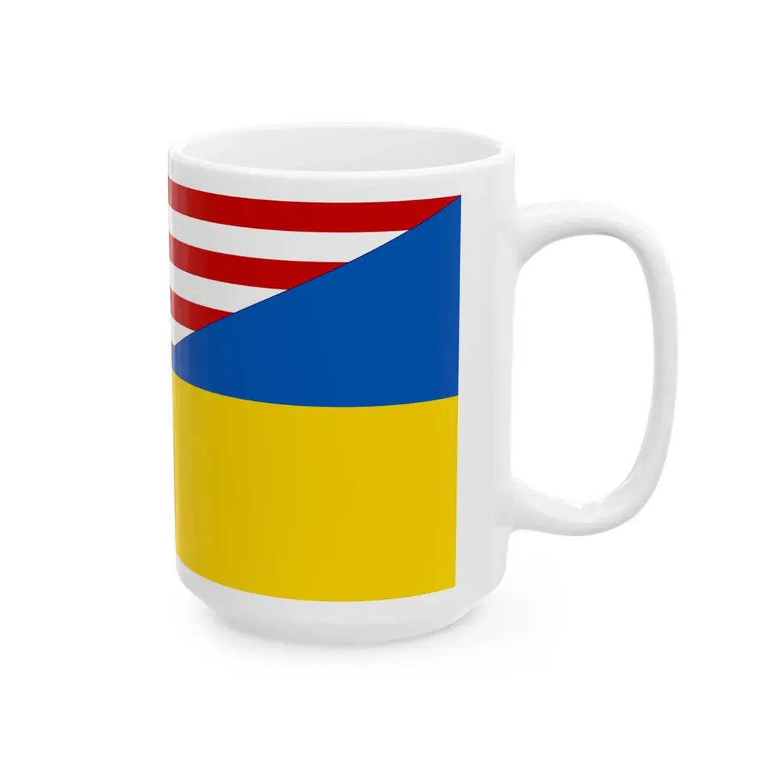 Flag of Malaysia and Ukraine (Malaysia) White Coffee Mug - Go Mug Yourself