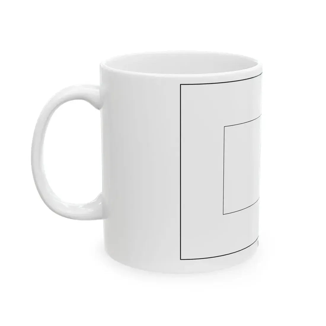 Flag of Maldives colouring page (Maldives) White Coffee Mug - Go Mug Yourself