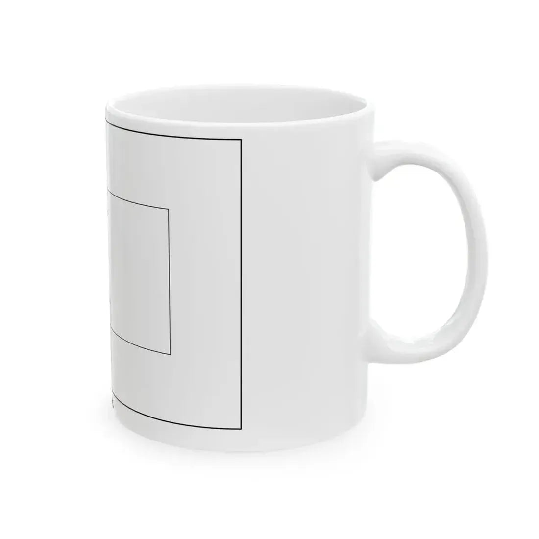 Flag of Maldives colouring page (Maldives) White Coffee Mug - Go Mug Yourself