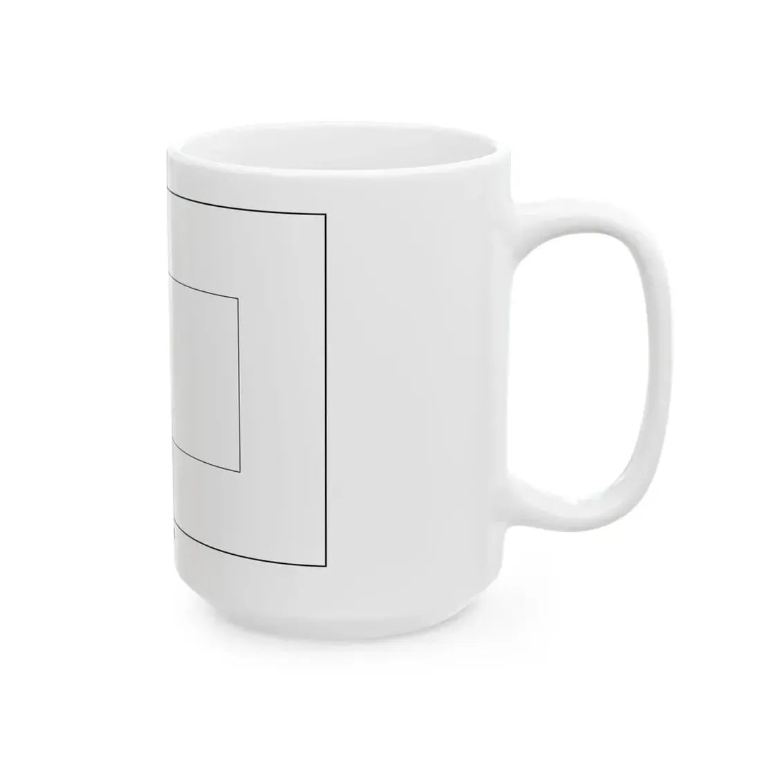 Flag of Maldives colouring page (Maldives) White Coffee Mug - Go Mug Yourself