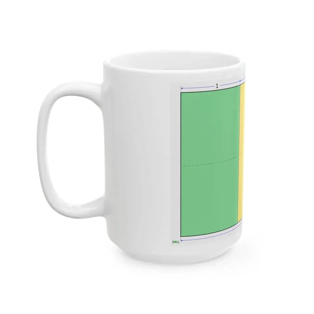 Flag of Mali construction sheet (Mali) White Coffee Mug - Go Mug Yourself