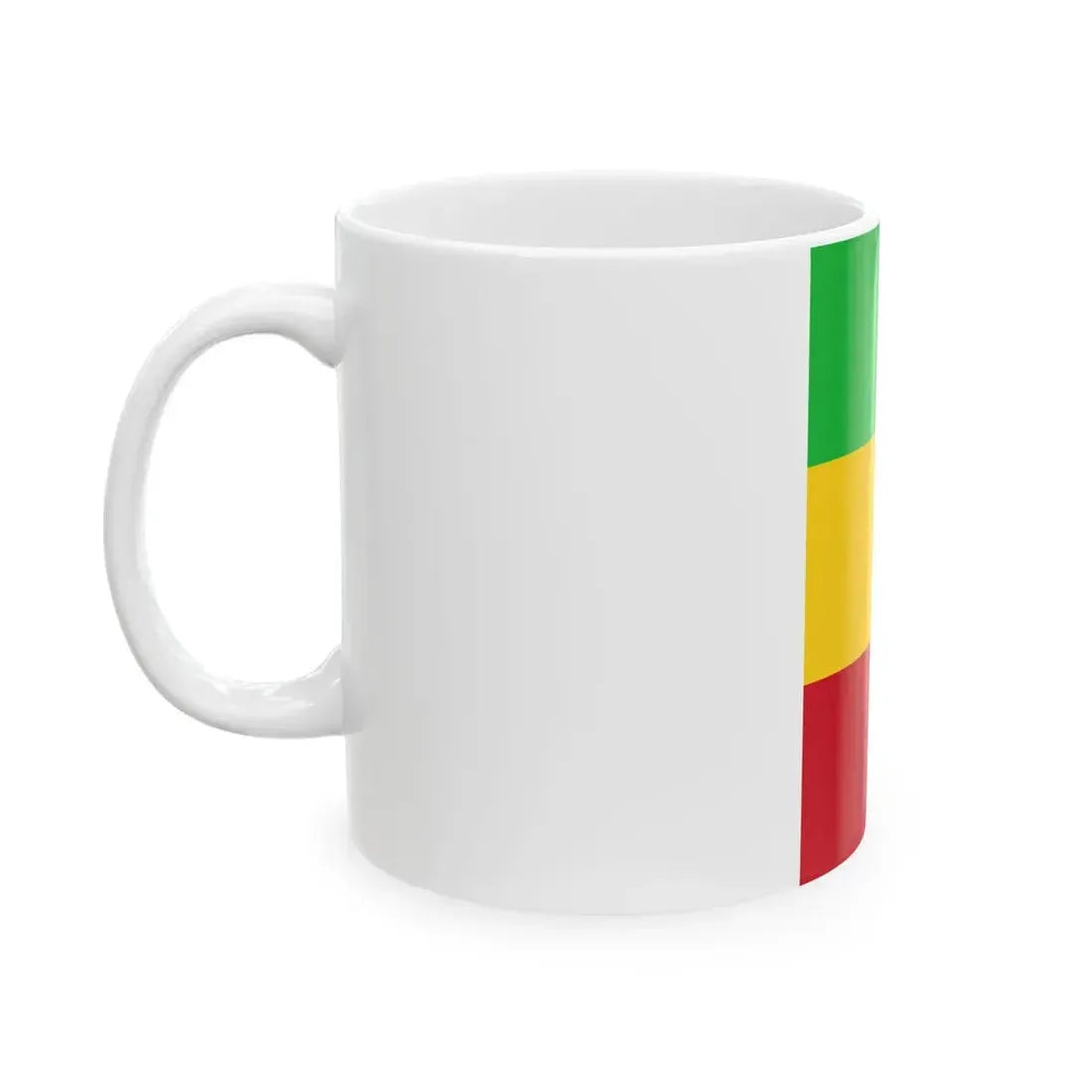 Flag of Mali vertical (Mali) White Coffee Mug - Go Mug Yourself