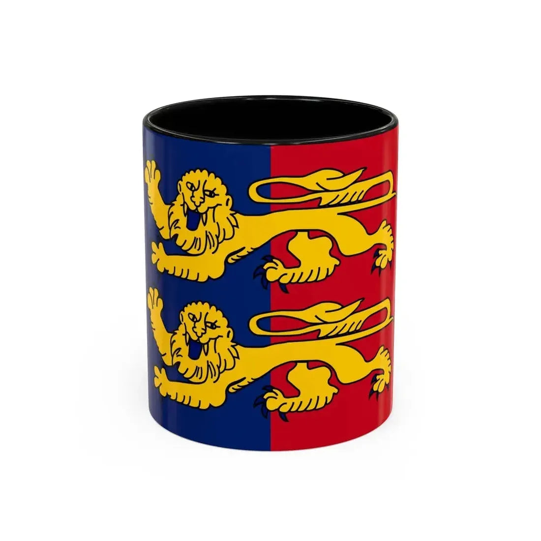 Flag of Manche France 2 - Accent Coffee Mug 11oz Black - Go Mug Yourself