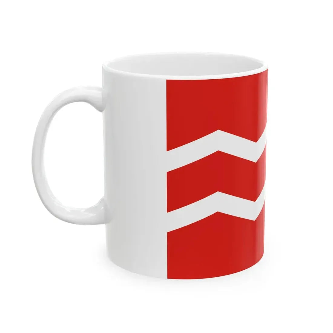 Flag of Manchukuo Coast Guard (China) White Coffee Mug - Go Mug Yourself