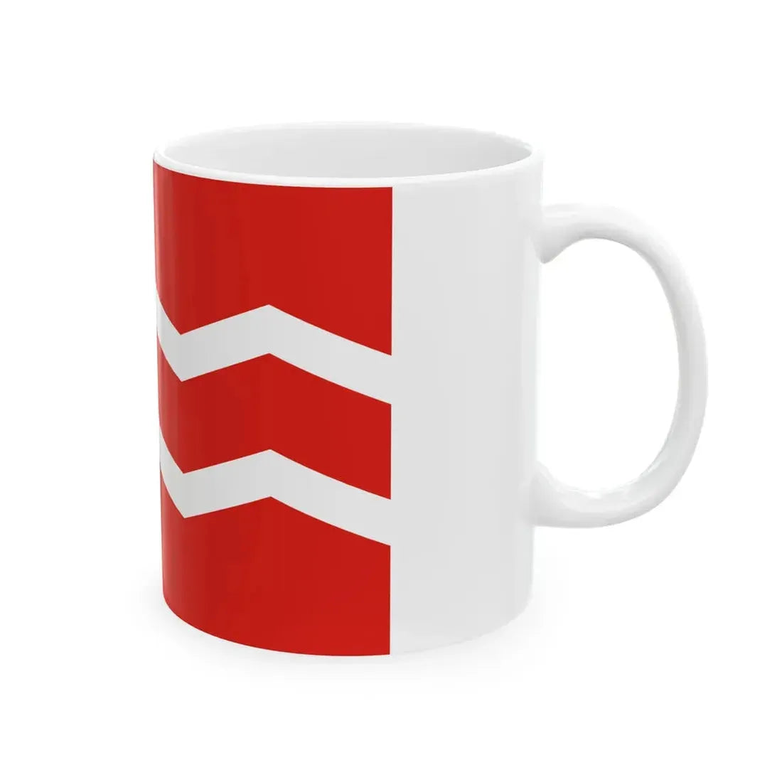 Flag of Manchukuo Coast Guard (China) White Coffee Mug - Go Mug Yourself