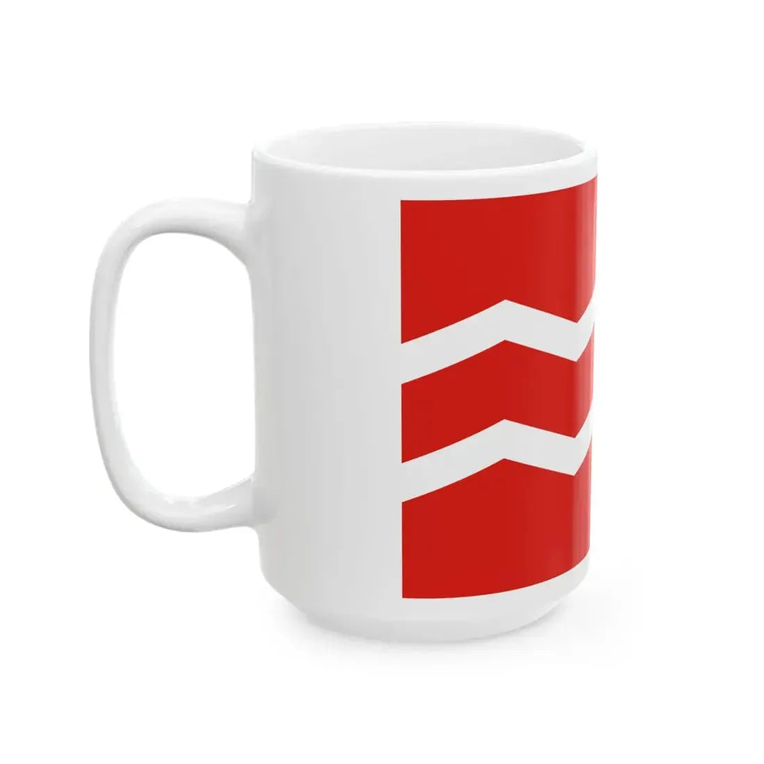 Flag of Manchukuo Coast Guard (China) White Coffee Mug - Go Mug Yourself