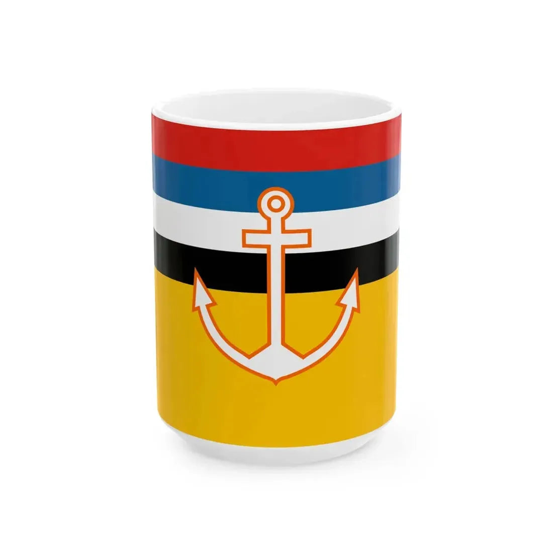 Flag of Manchukuo Marine Office (China) White Coffee Mug 15oz - Go Mug Yourself
