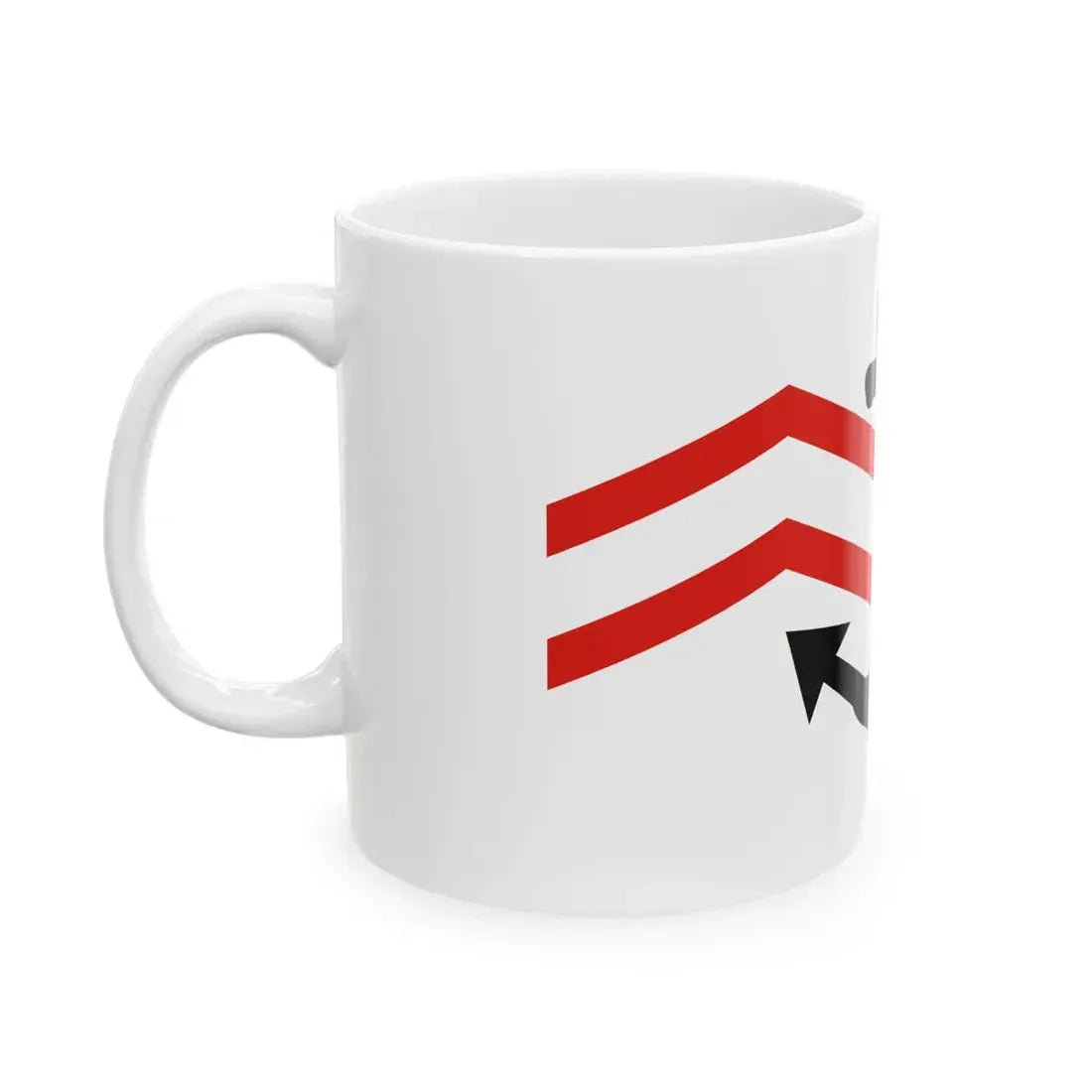 Flag of Manchukuo Marine Police (China) White Coffee Mug - Go Mug Yourself