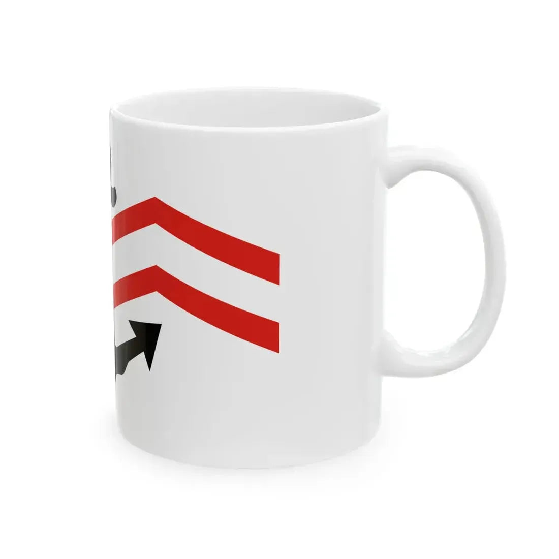 Flag of Manchukuo Marine Police (China) White Coffee Mug - Go Mug Yourself