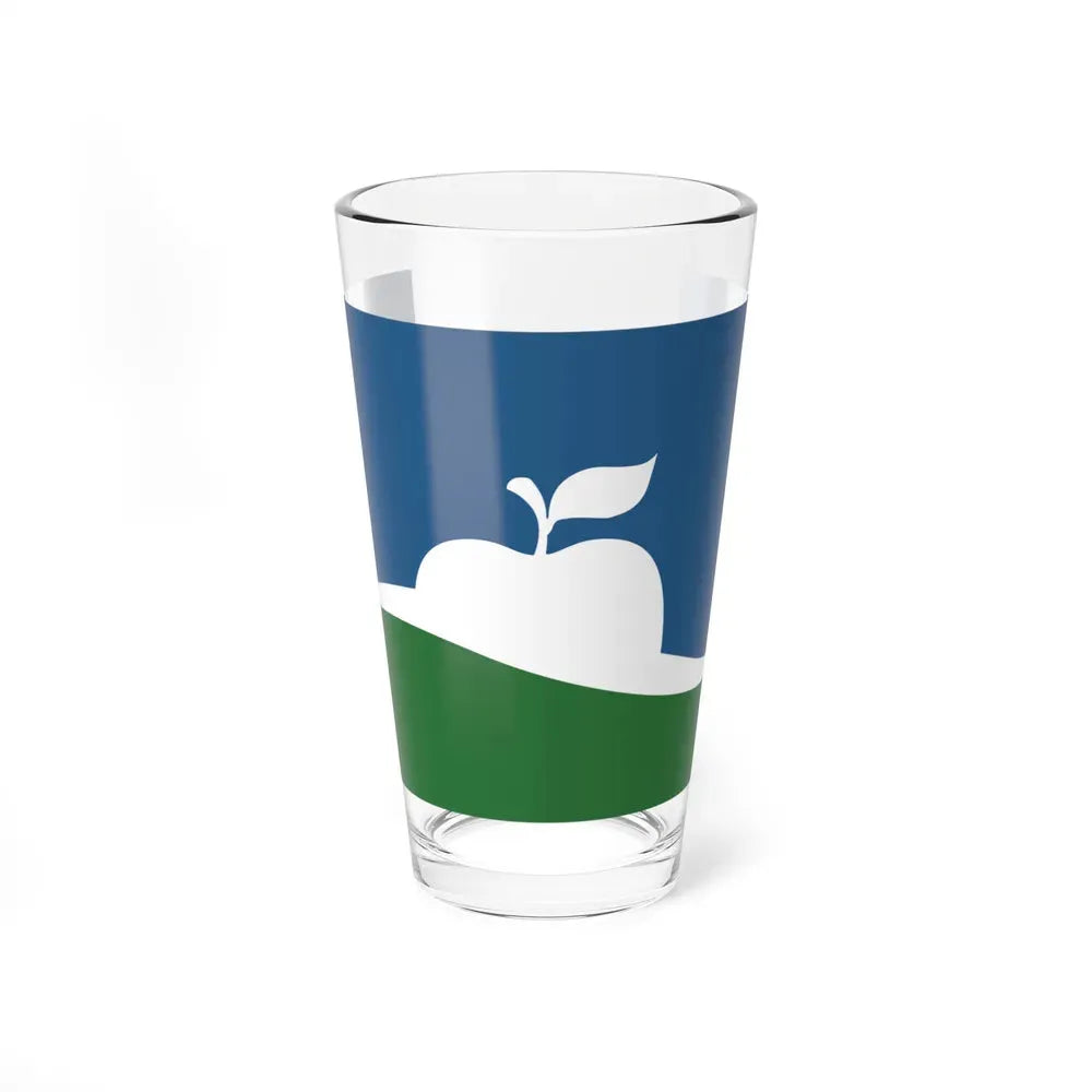 Flag of Manhattan, Kansas - Pint Glass 16oz 16oz - Go Mug Yourself