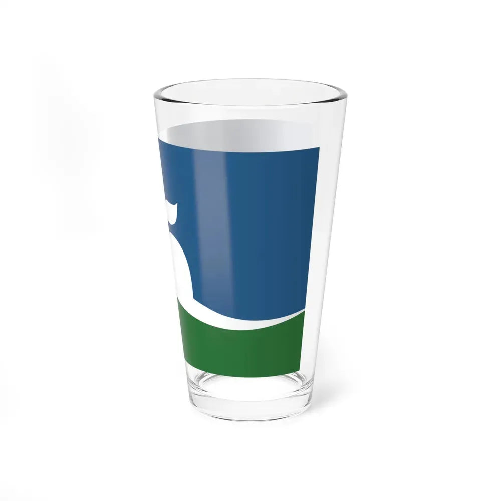 Flag of Manhattan, Kansas - Pint Glass 16oz - Go Mug Yourself