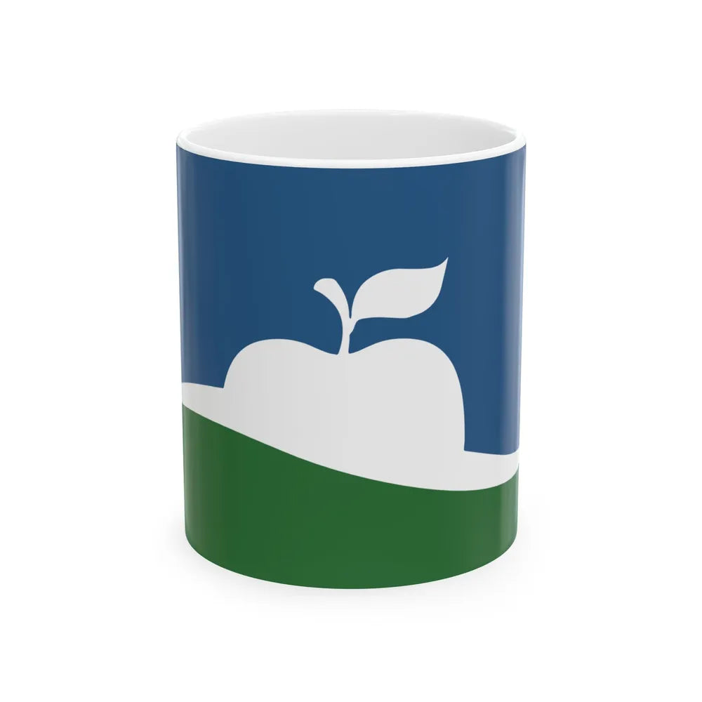 Flag of Manhattan Kansas (United States) White Coffee Mug 11oz - Go Mug Yourself