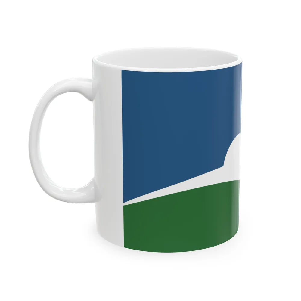 Flag of Manhattan Kansas (United States) White Coffee Mug - Go Mug Yourself