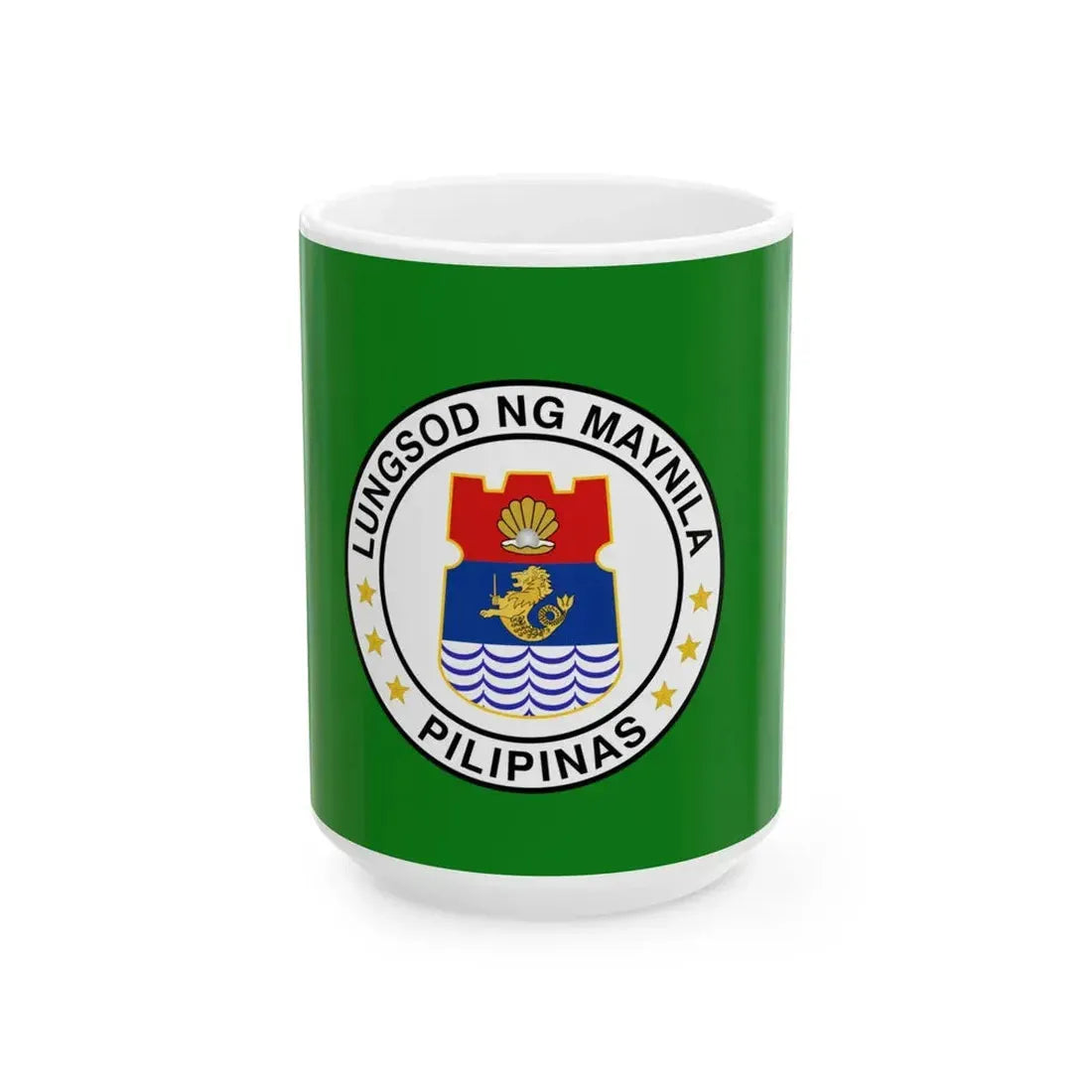 Flag of Manila (Philippines) White Coffee Mug 15oz - Go Mug Yourself