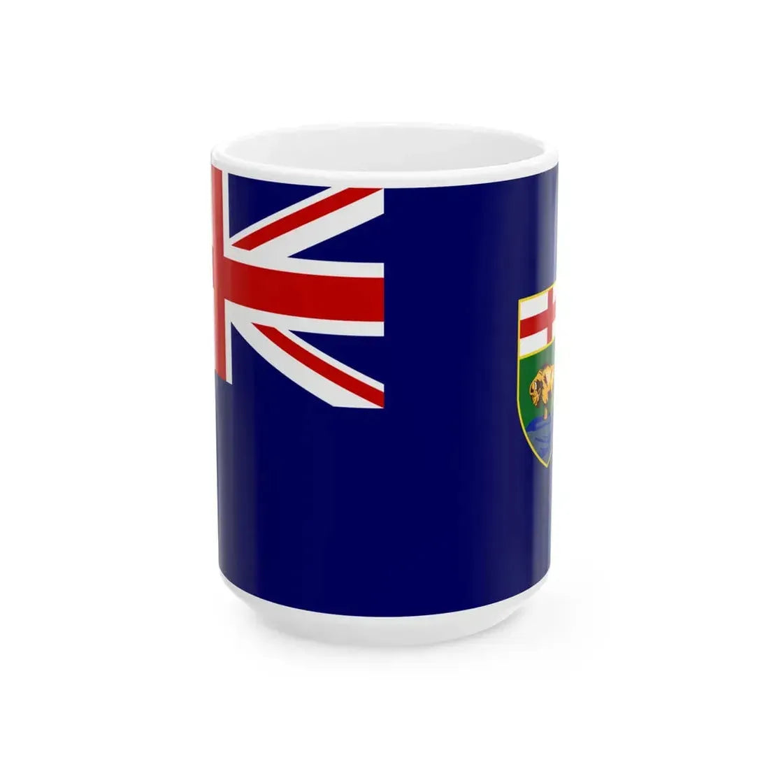Flag of Manitoba 1905 (Canada) White Coffee Mug 15oz - Go Mug Yourself