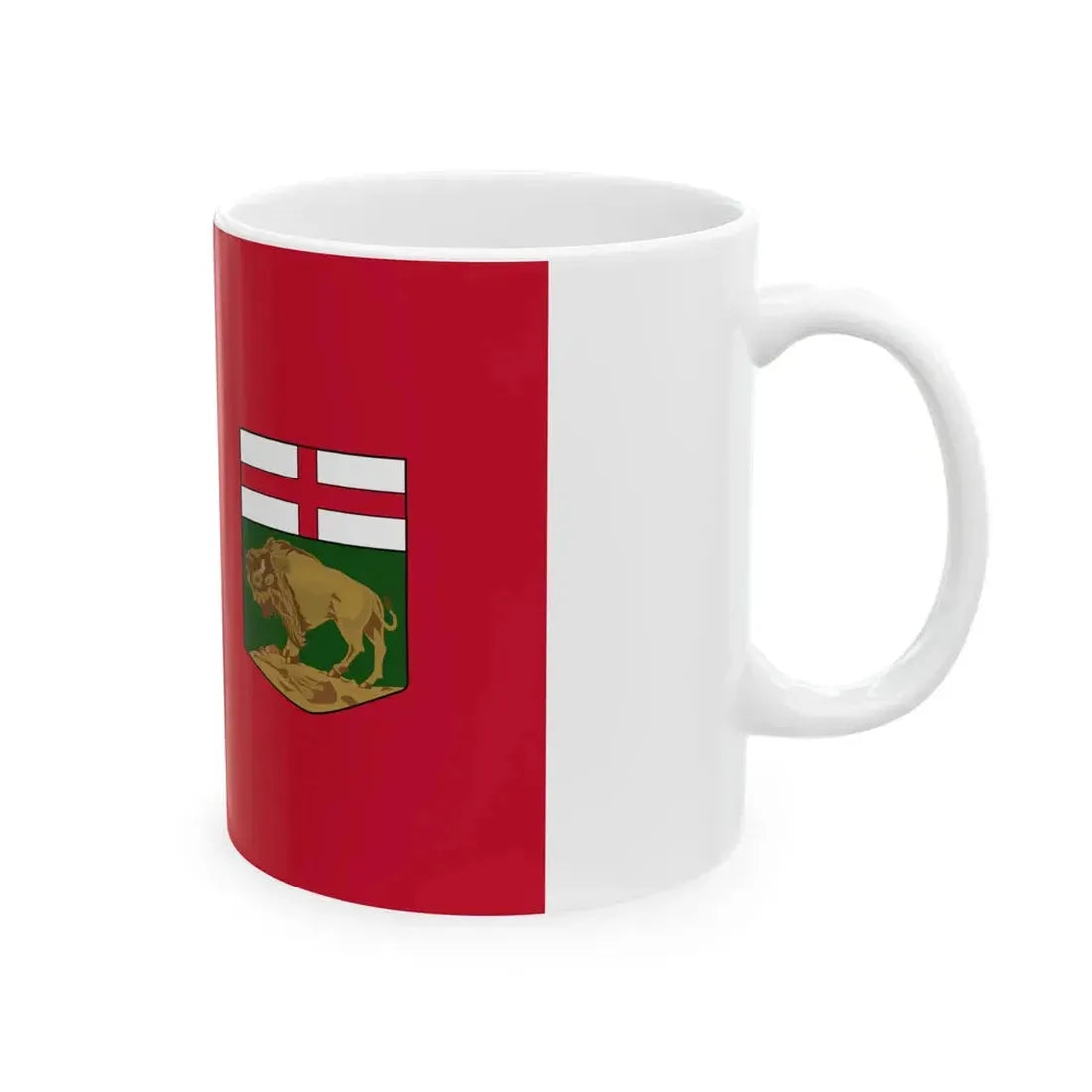 Flag of Manitoba 3-2 (Canada) White Coffee Mug - Go Mug Yourself