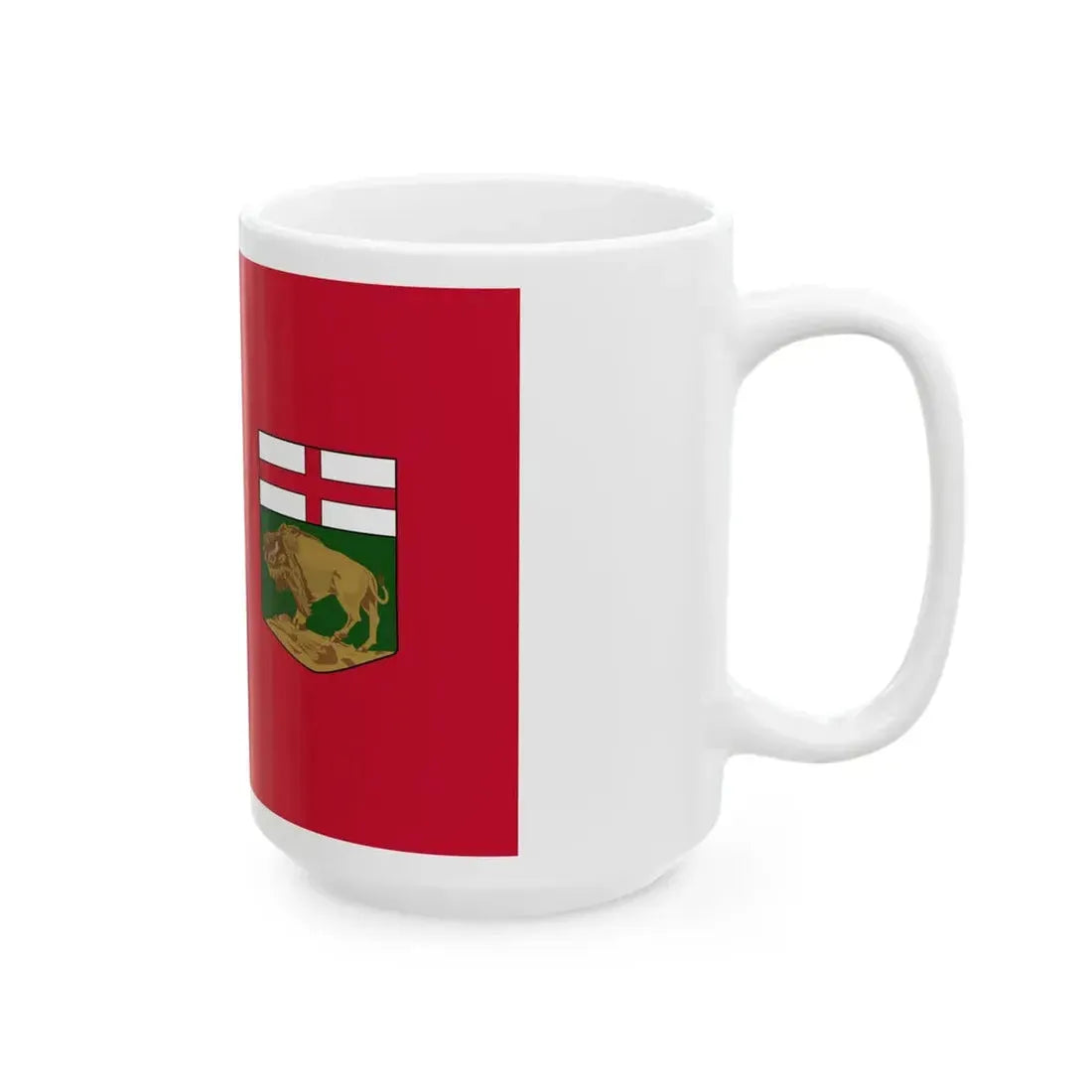 Flag of Manitoba 3-2 (Canada) White Coffee Mug - Go Mug Yourself