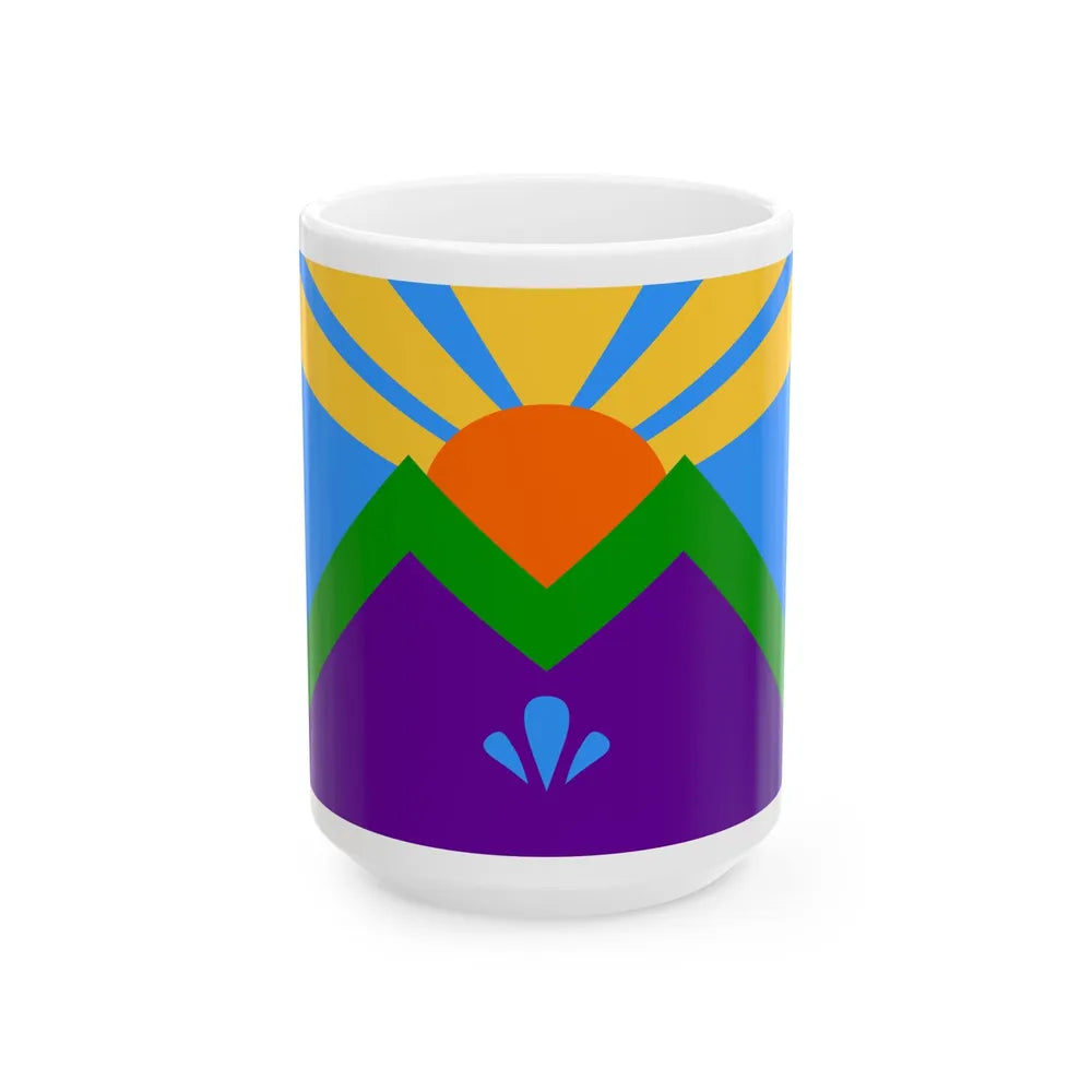 Flag of Manitou Springs Colorado (United States) White Coffee Mug 15oz - Go Mug Yourself