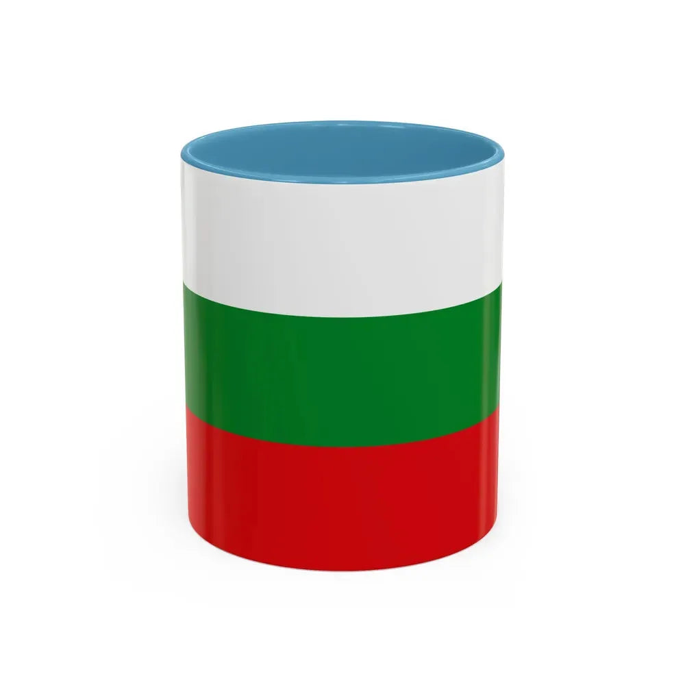 Flag of Manizales Caldas Colombia - Accent Coffee Mug 11oz Light Blue - Go Mug Yourself